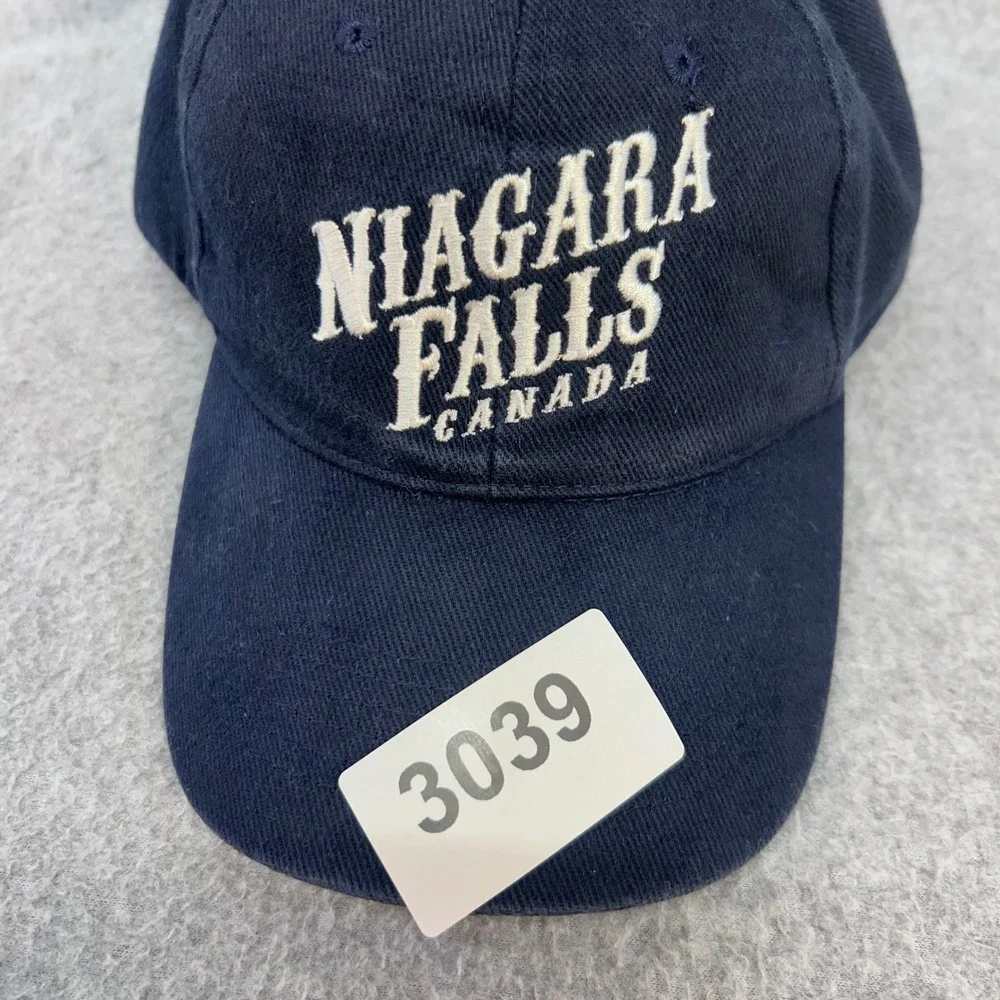 Niagara Falls Canada Unisex Navy Blue Souvenir Baseball Cap Adjustable OSFM
